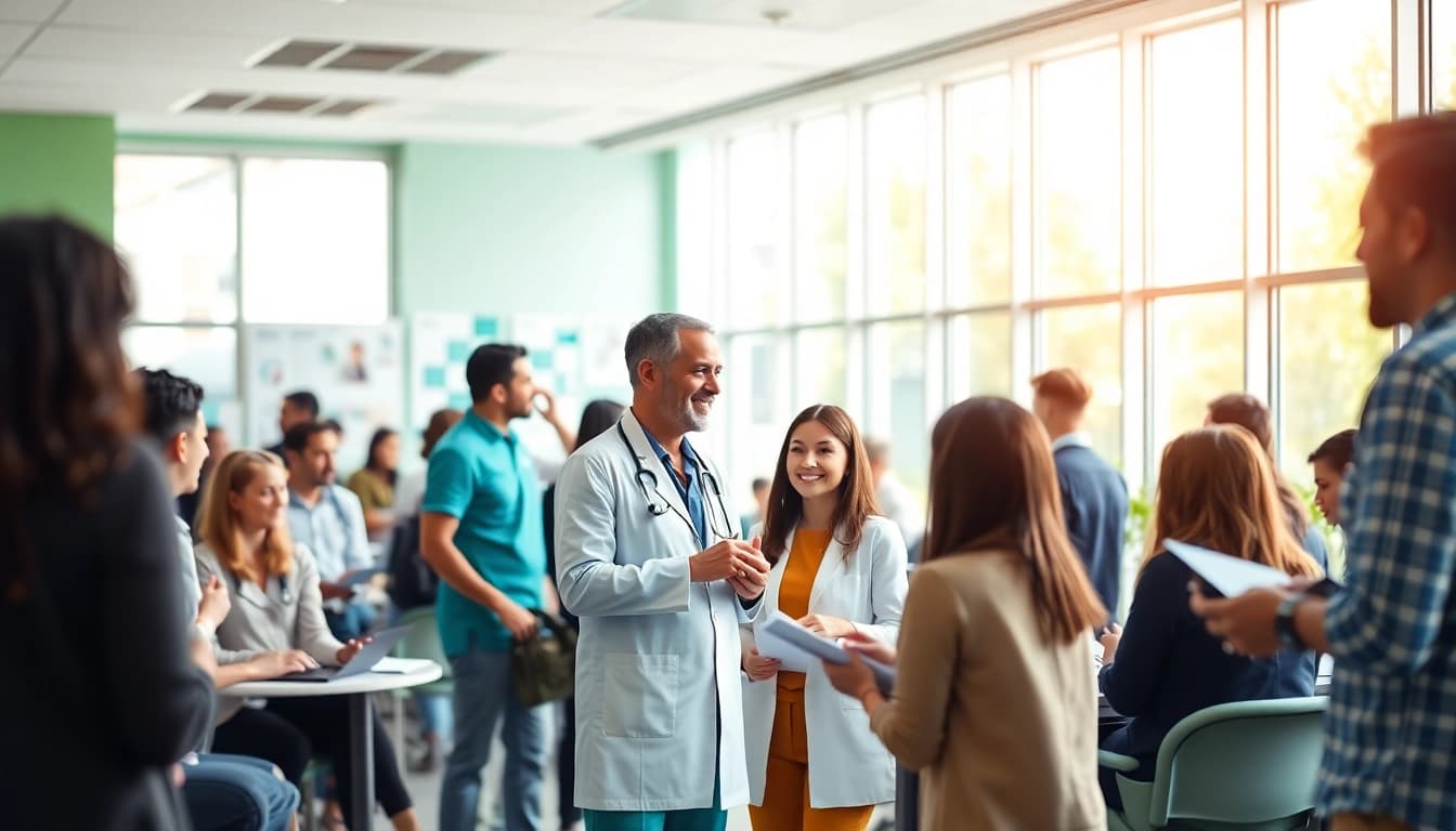 Enhancing health solutions through collaborative discussions in a healthcare setting.