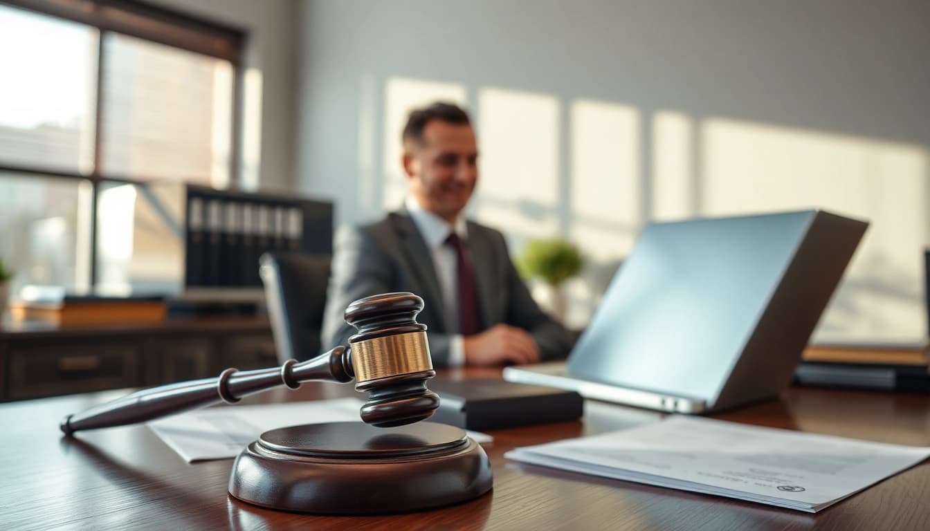 Clearwater truck accident lawyer consulting with a client in a professional setting.