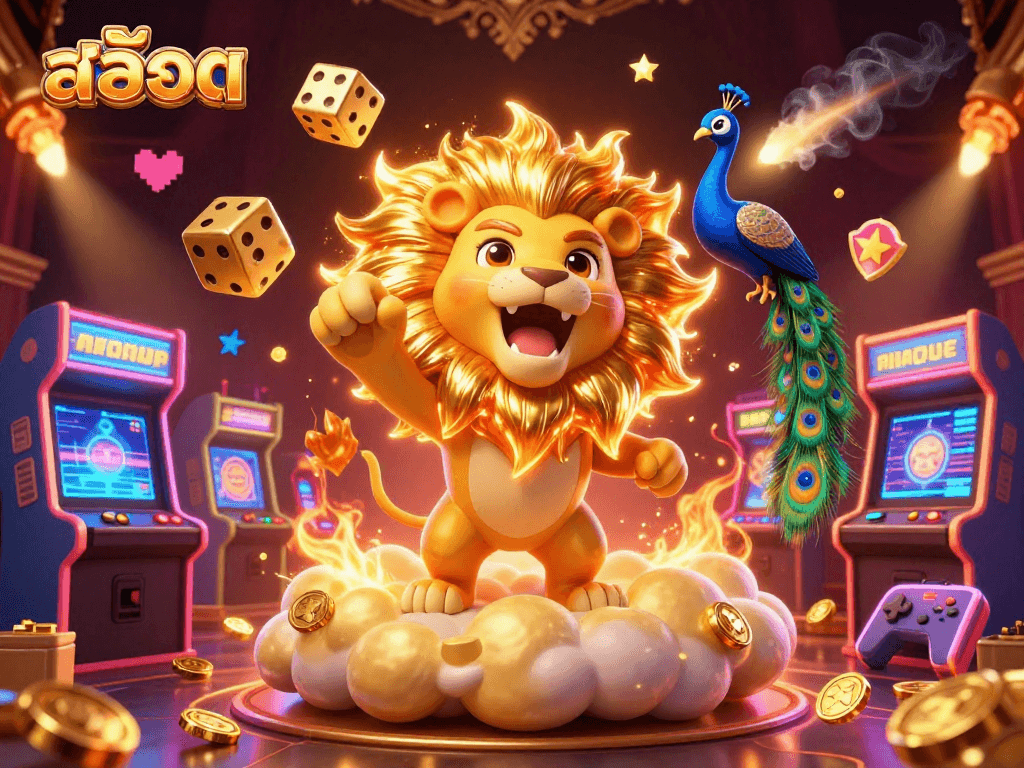 Spin the reels in vibrant สล็อต excitement with colorful elements from arcade to casino.