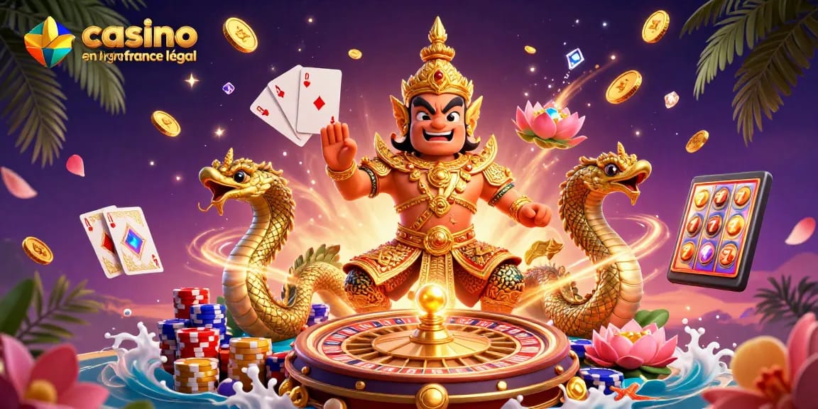 Découvrez les casinos en ligne France légal avec des éléments de jeu riches, tels que des machines à sous et des jetons colorés.