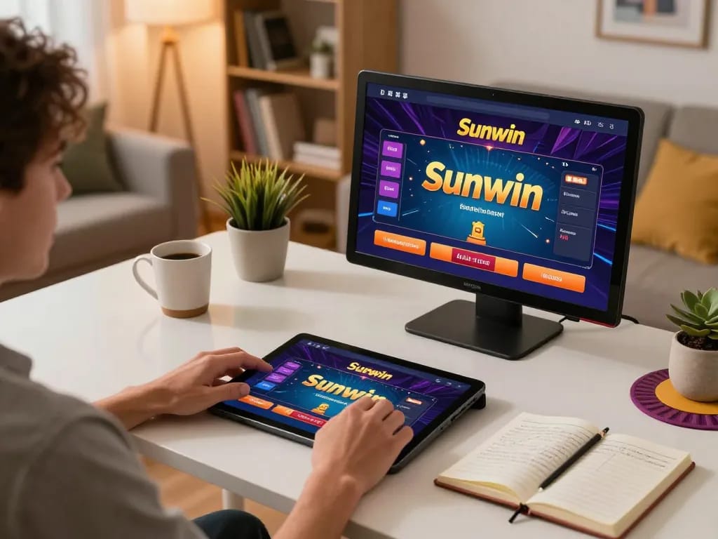 Engaging experience on Sunwin poker platform from a comfortable home gaming setup.