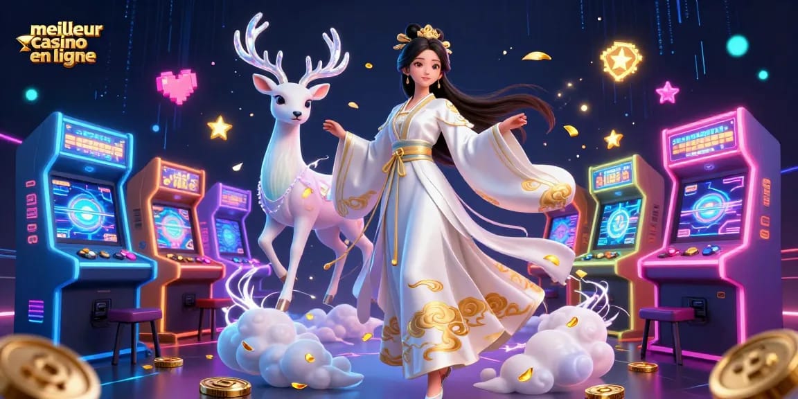 Découvrez l'excitation du meilleur casino en ligne avec des personnages vibrants et des éléments de jeu dynamiques.