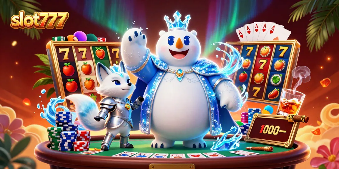 Experience the thrill of slot777 with vibrant reels, lucky symbols, and energetic gameplay in a rich casino scene.