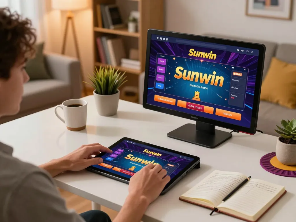 Engaging experience on Sunwin poker platform from a comfortable home gaming setup.