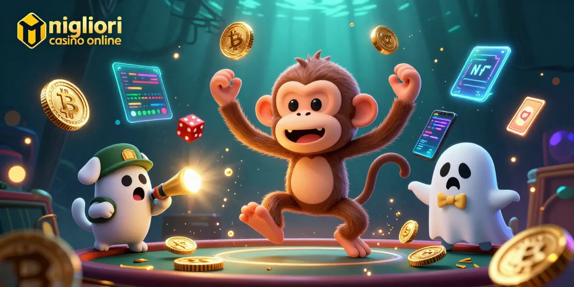 Scopri i migliori casino online mentre il gattino cacciatore di fantasmi insegua la scimmietta spiritosa nel casinò virtuale.