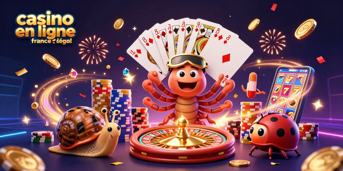 Vivez l'excitation des jeux de casino en ligne légaux en France avec des personnages animés et des éléments de jeu captivants.