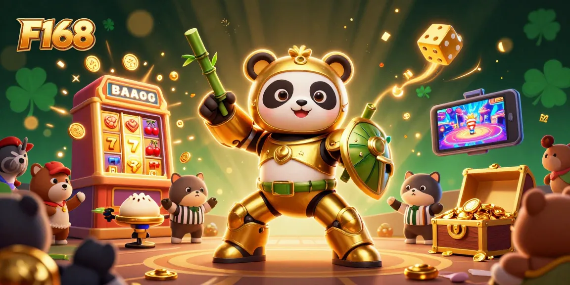 Experience the thrill of F168 with a vibrant casino scene featuring dynamic characters and immersive gameplay elements.
