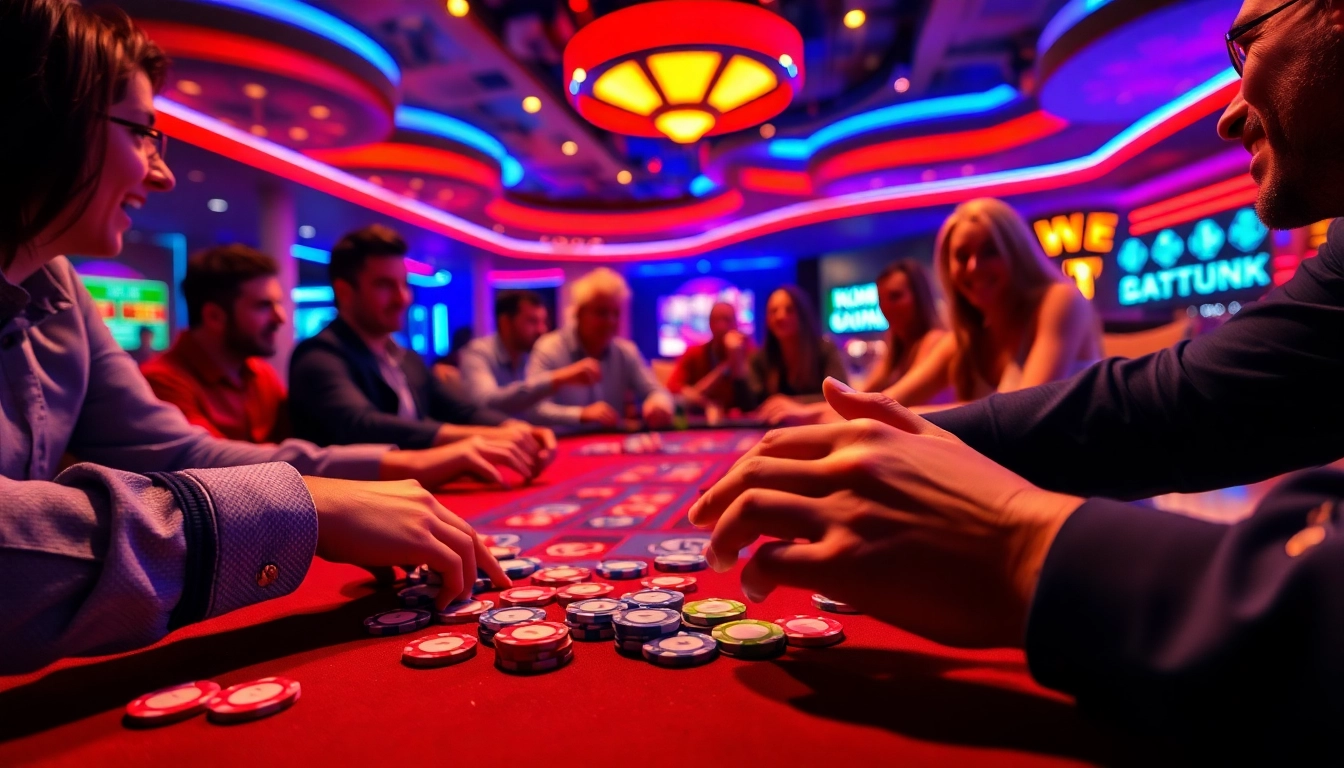 Experience the vibrant energy of a Non gamstop Casino Uk with lively gaming and excited players.
