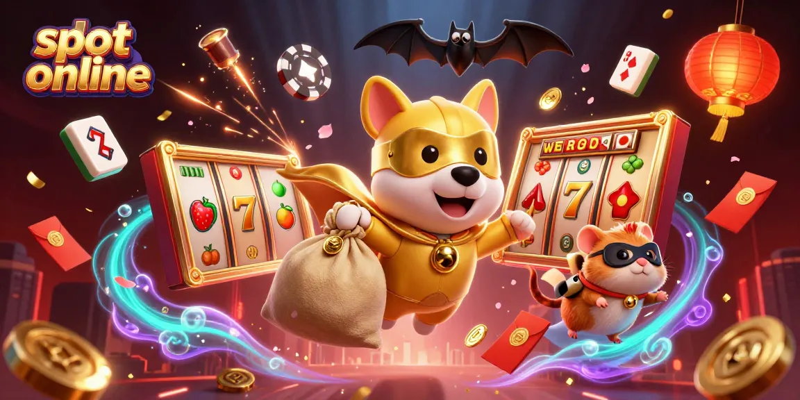 Spin on slot online with thrilling cartoon characters and vibrant casino elements.