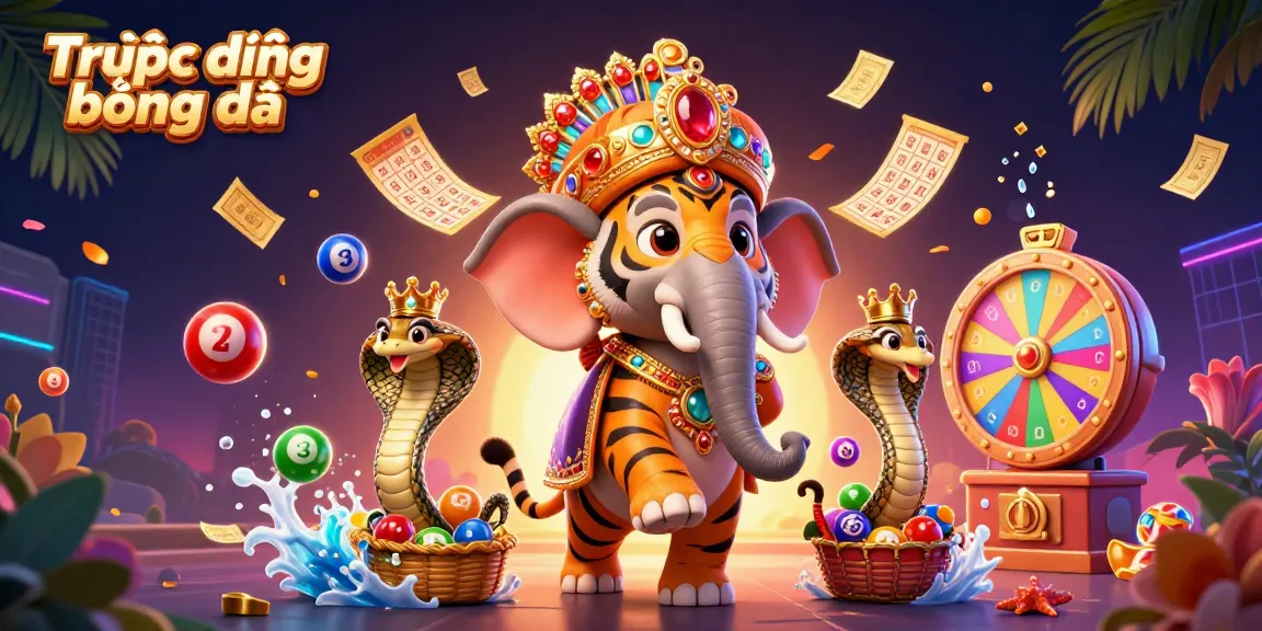 Experience Trực tiếp bóng đá with this vibrant 3D illustration showcasing dynamic gaming elements and excitement.