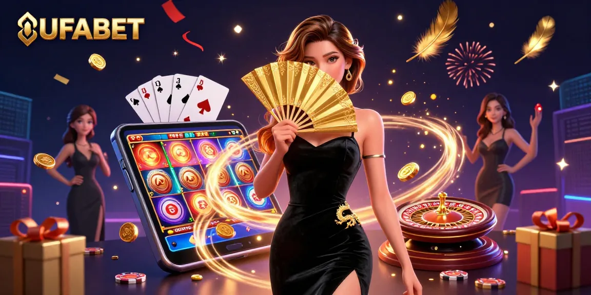 Experience the thrill of betting with UFABET in a vibrant casino scene featuring engaging game elements.