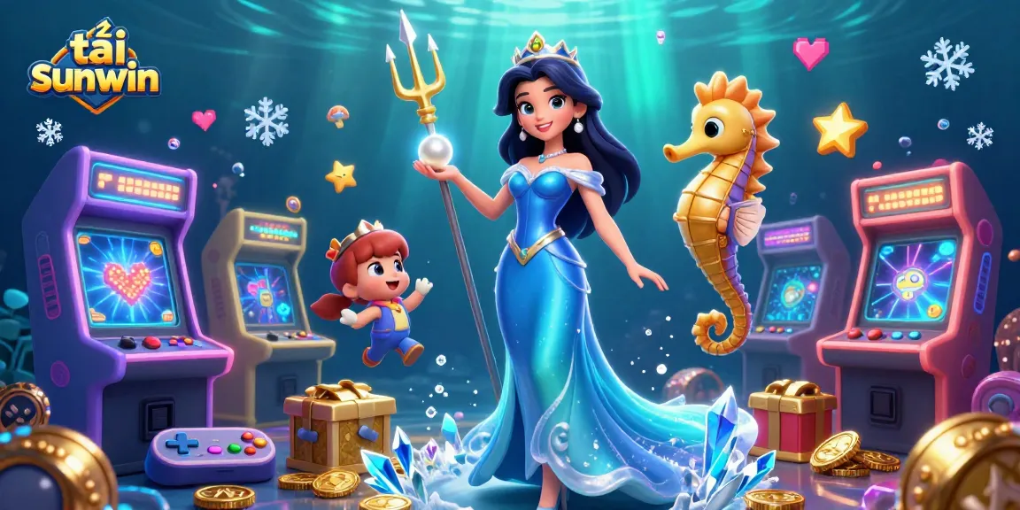Engage in thrilling gaming with tải sunwin, featuring underwater treasures and arcade machines.
