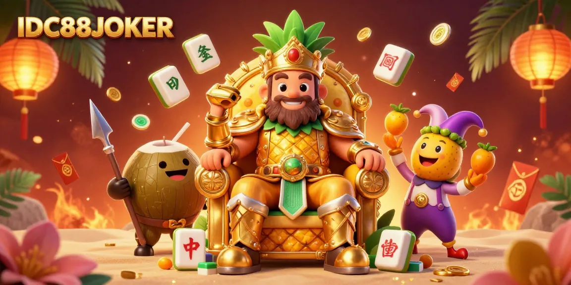 Experience thrilling gameplay adventures with IDC88JOKER's tropical casino kingdom featuring vibrant characters and magical rewards.