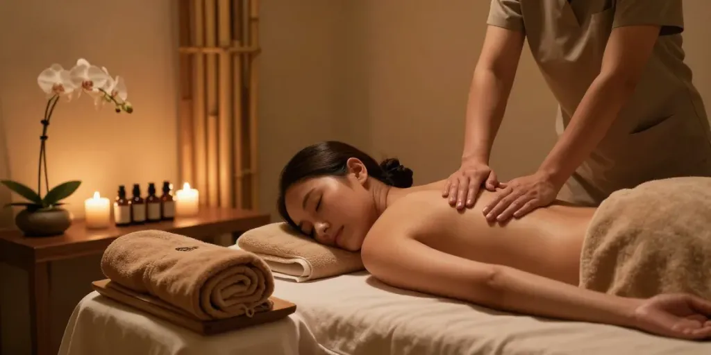 Nuru massage Midtown Manhattan in a luxurious spa, offering relaxation and rejuvenation with premium treatments.