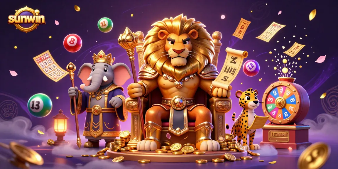 Experience the thrilling world of sunwin with vibrant lottery and gaming visuals.