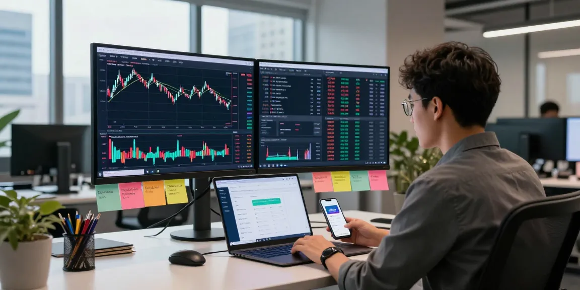 Stellar lumens price prediction analysis at a modern crypto trading desk with advanced technology interfaces