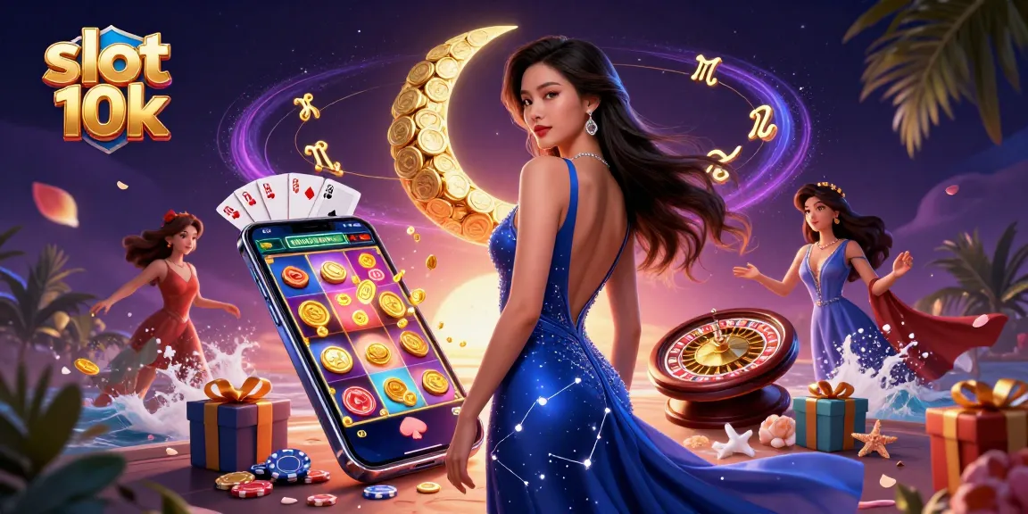 Experience the thrill of slot 10k as golden coins and spinning reels come to life in this dynamic casino scene.