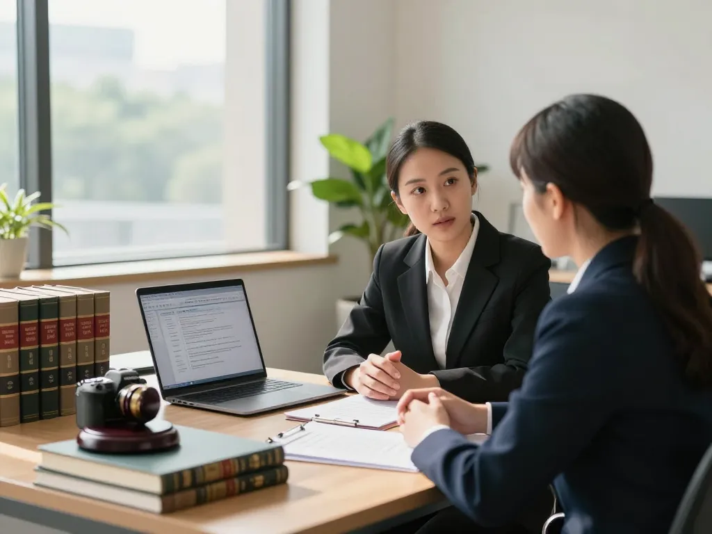 Consultation in a law office with US lawyers near me discussing legal options