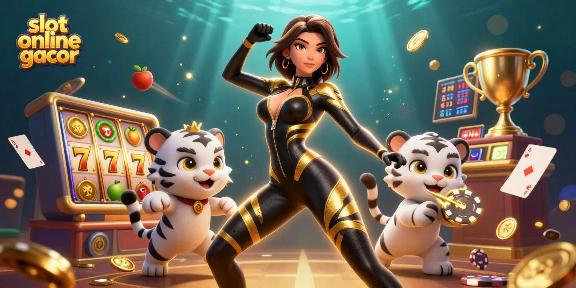 Experience the thrill of slot online gacor with 3D visuals of winning reels and acrobatic characters.