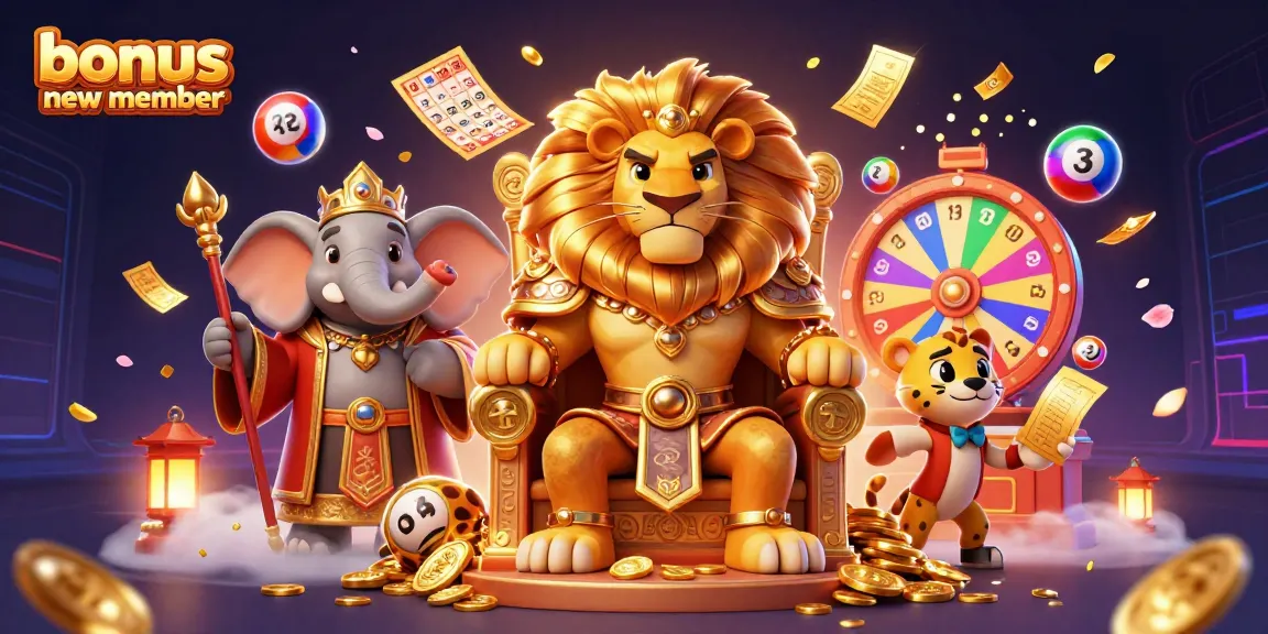 Join now and claim your bonus new member welcome offer with vibrant casino elements.