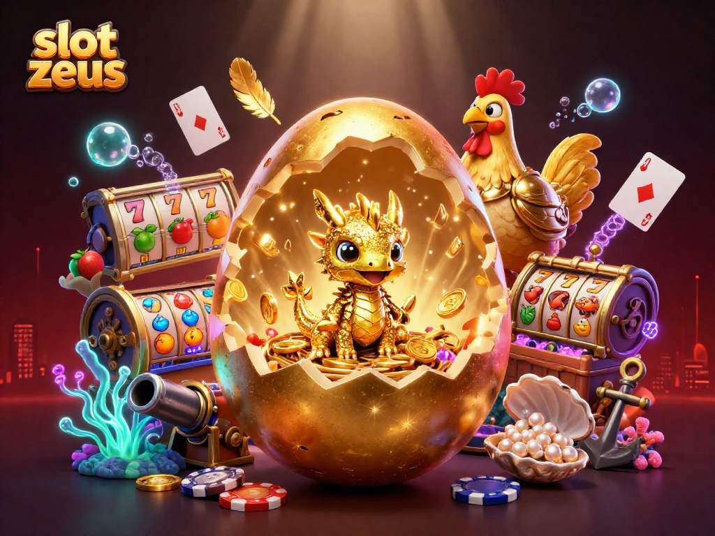 Engage with slot zeus gameplay featuring vibrant slots, a golden dragon, and cinematic casino elements.