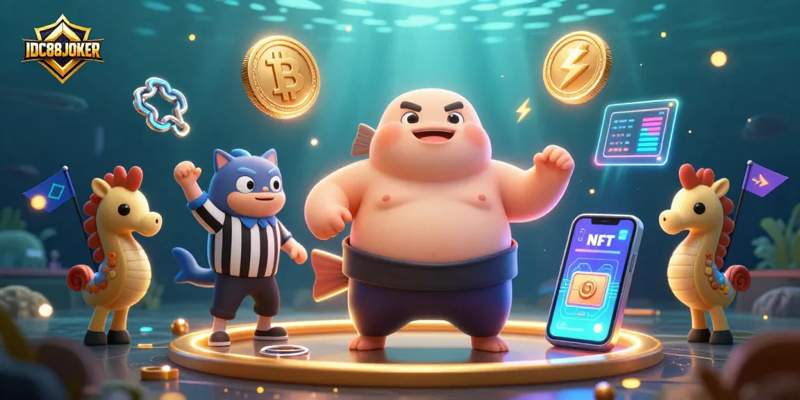 Engage in thrilling underwater fun with IDC88JOKER's colorful casino elements and characters.