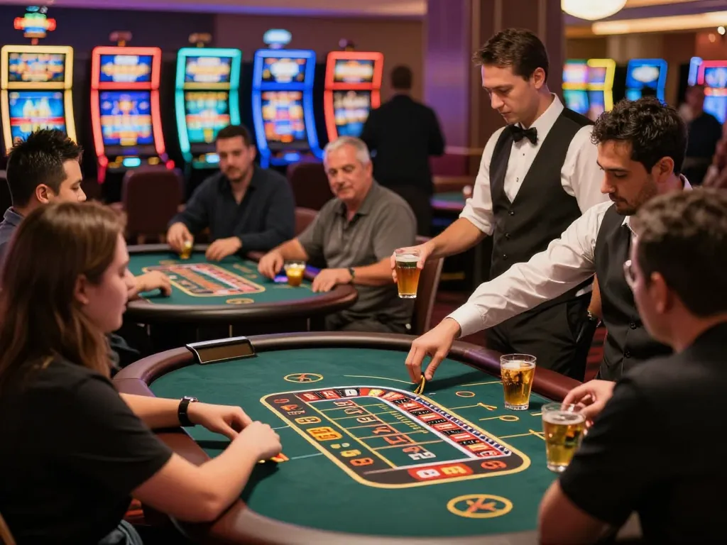 Players enjoying their time at F8BETz casino tables, showcasing thrilling action during gameplay.