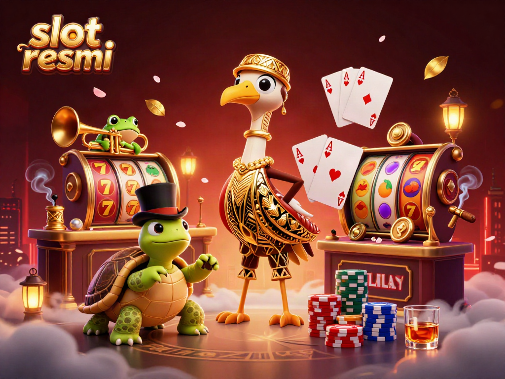 Engage in vibrant slot resmi action with lively casino characters and colorful gaming elements.