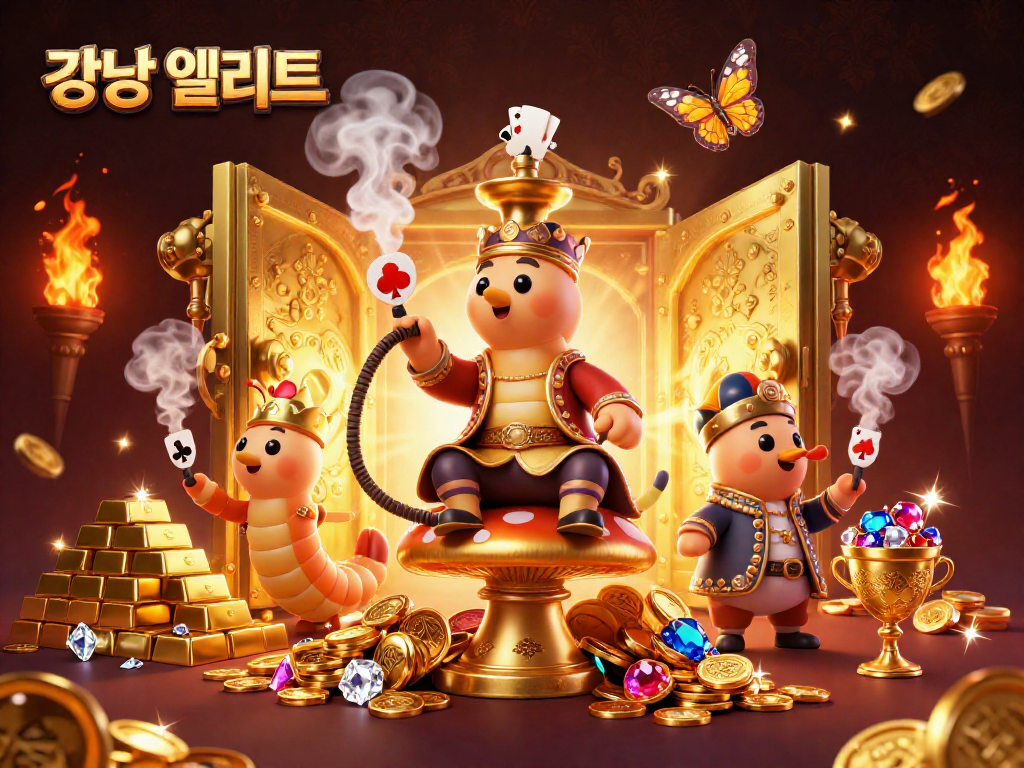 강남 엘리트에서 카지노 게임의 재미를 경험하는 재미있는 장면.