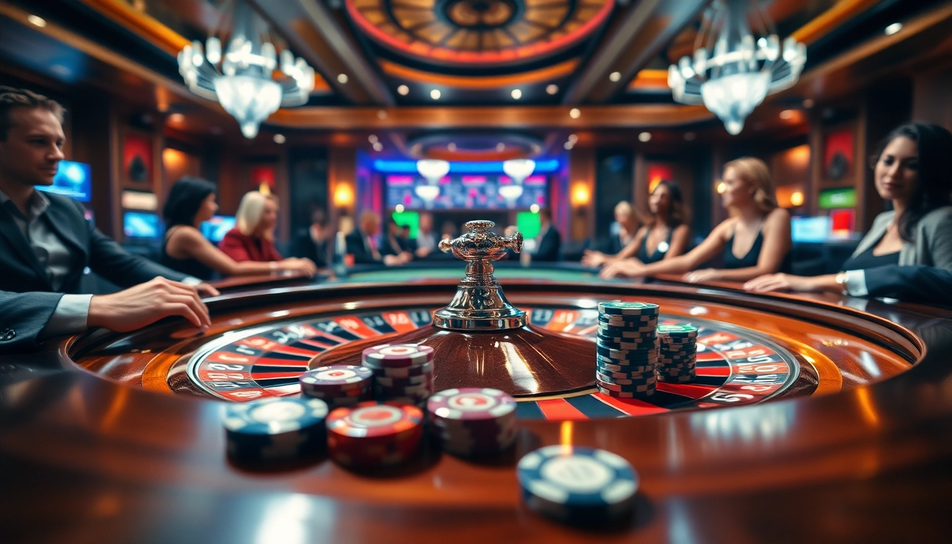 barudak78 menampilkan suasana kasino dengan pemain roulette yang bersemangat.