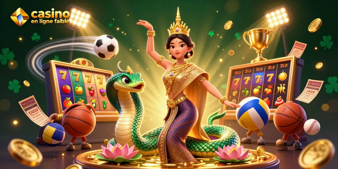 Découvrez l'excitation d'un casino en ligne fiable avec des machines à sous captivantes et des rouleaux de jackpots dans une scène 3D dynamique.