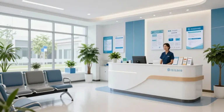 David Hoffmeister reviews in a healthcare clinic showcasing patient care and compassionate services.