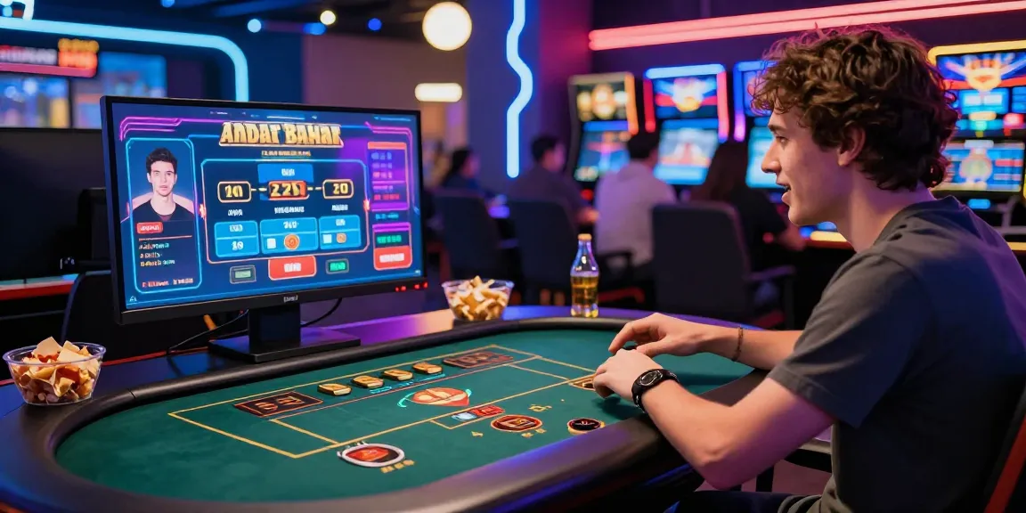 Engaging player at Andar Bahar King live casino table, enjoying real-time gameplay and vibrant visuals.